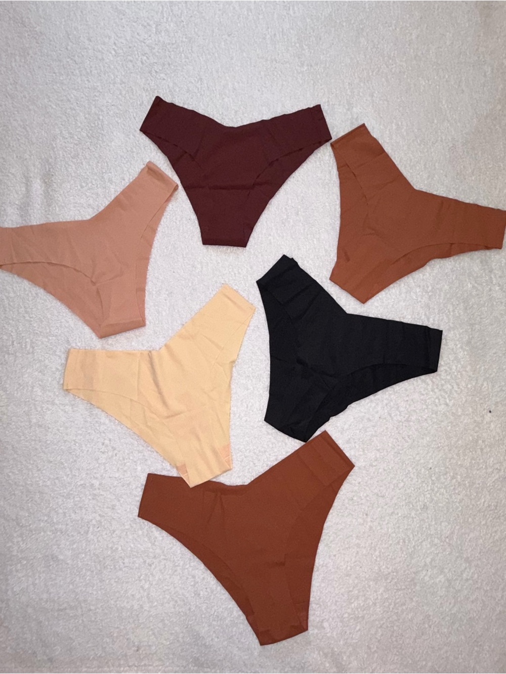 Women's Seamless Bikini Cheeky Panty Set of 6 - Multi Color Pack Size Small - Picture 2 of 7